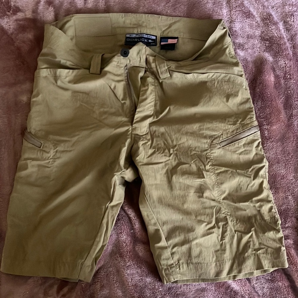 GoRuck challenge shorts coyote
